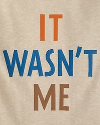 Baby And Toddler Boys Wasn't Me Graphic Tee