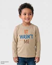 Baby And Toddler Boys Wasn't Me Graphic Tee