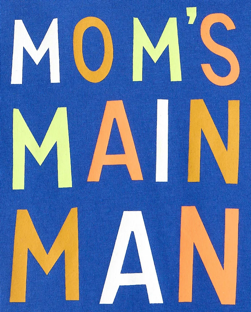 Baby And Toddler Boys Mom's Man Graphic Tee