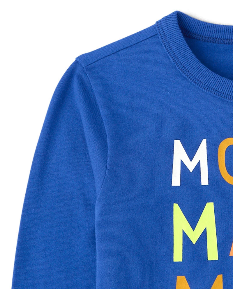 Baby And Toddler Boys Mom's Man Graphic Tee