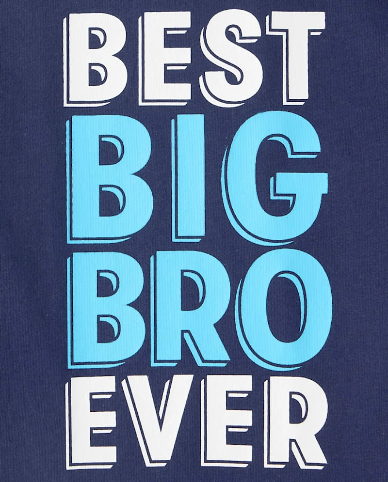 Baby And Toddler Boys Best Big Bro Ever Graphic Tee