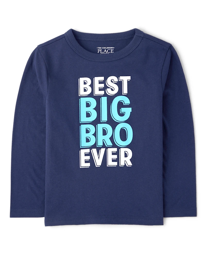 Baby And Toddler Boys Best Big Bro Ever Graphic Tee