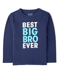 Baby And Toddler Boys Best Big Bro Ever Graphic Tee