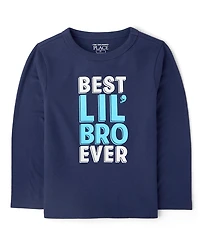 Baby And Toddler Boys Best Lil' Bro Ever Graphic Tee