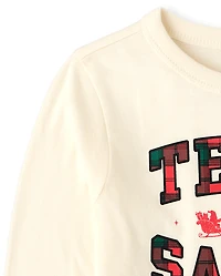 Baby And Toddler Matching Family Christmas Team Santa Graphic Tee
