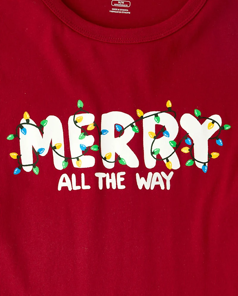 Baby And Toddler Matching Family Christmas Merry Graphic Tee