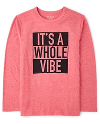 Boys Whole Vibe Graphic Tee