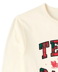 Kids Matching Family Christmas Team Santa Graphic Tee