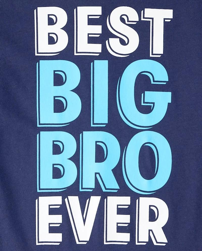 Boys Best Big Bro Ever Graphic Tee