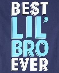 Boys Best Lil' Bro Ever Graphic Tee