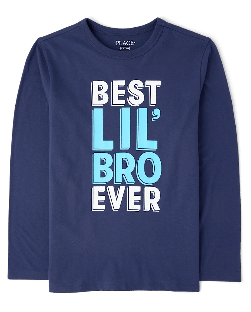 Boys Best Lil' Bro Ever Graphic Tee