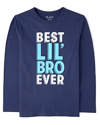 Boys Best Lil' Bro Ever Graphic Tee