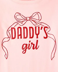 Baby And Toddler Girls Daddy's Girl Graphic Tee