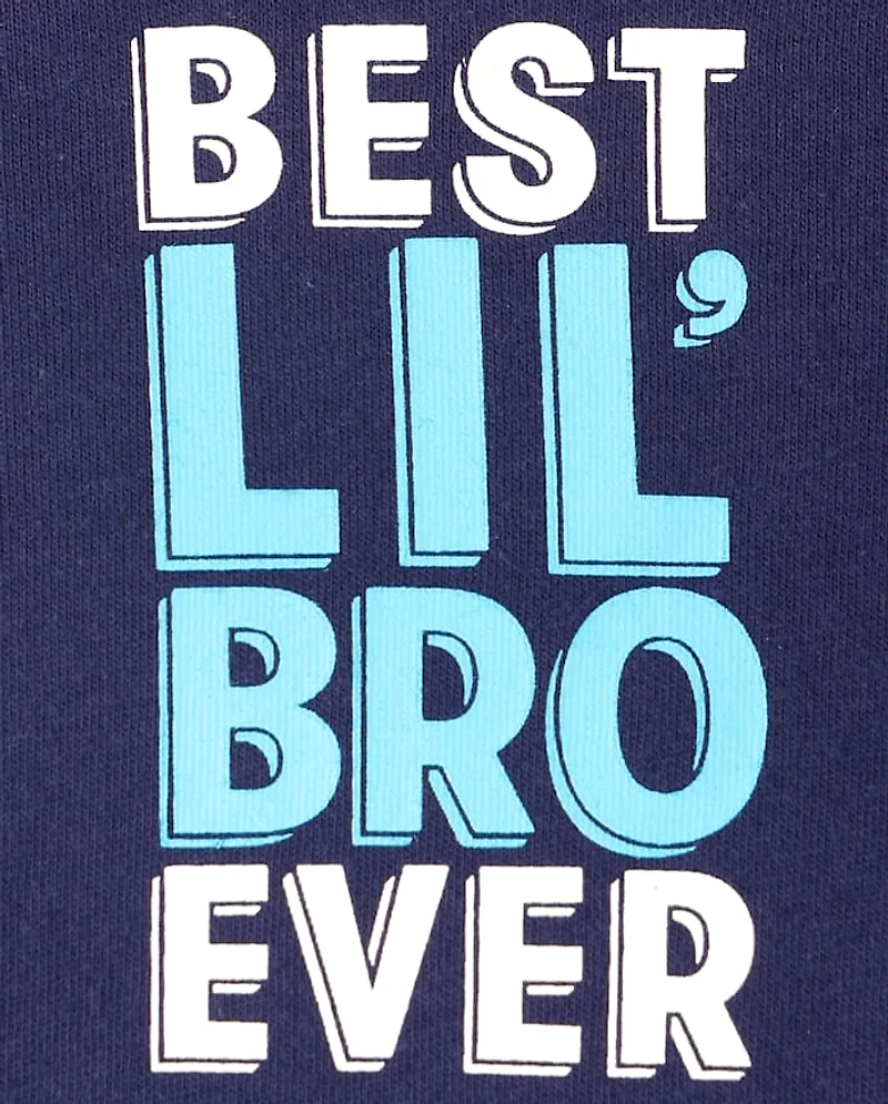 Baby Boys Best Lil' Bro Ever Graphic Bodysuit