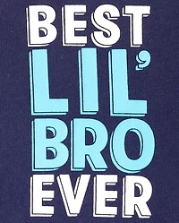Baby Boys Best Lil' Bro Ever Graphic Bodysuit