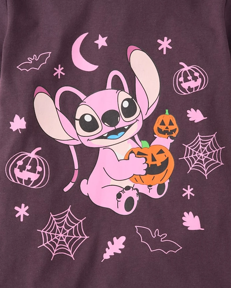 Girls Stitch™ Halloween Angel Graphic Tee