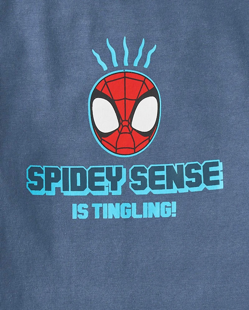 Baby And Toddler Boys Spidey™ Front Back Graphic Tee