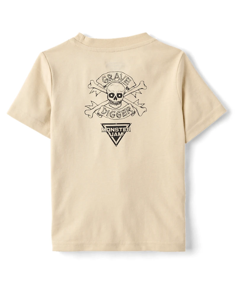 Baby And Toddler Boys Monster Jam™ Front Back Graphic Tee
