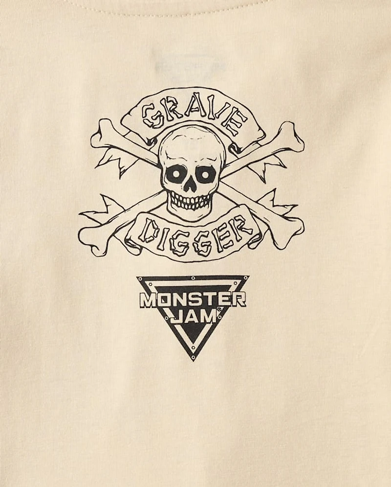 Baby And Toddler Boys Monster Jam™ Front Back Graphic Tee