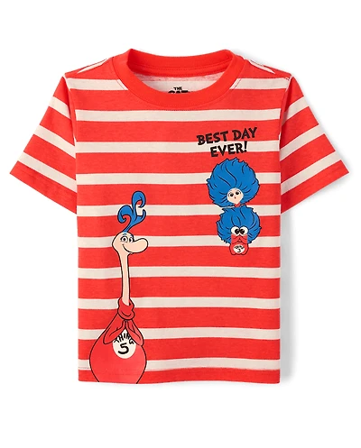 Baby And Toddler Boys Dr. Seuss™ Striped Graphic Tee