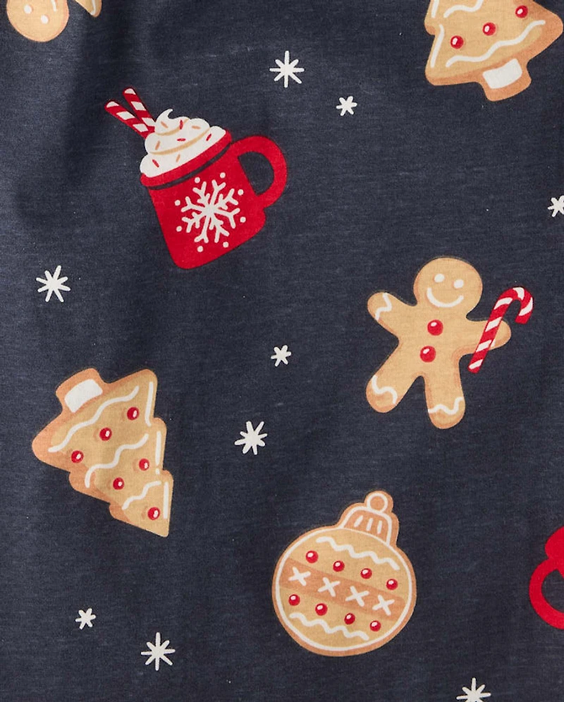 Pyjamas Henley en coton assortis pour toute la famille, motif pain d'épice