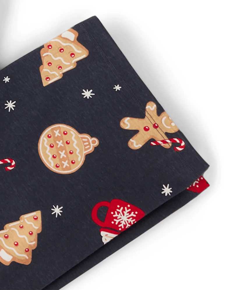 Pyjamas Henley en coton assortis pour toute la famille, motif pain d'épice