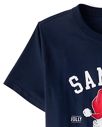 Pyjamas en coton assortis pour hommes et familles, collection Santa's Social Club