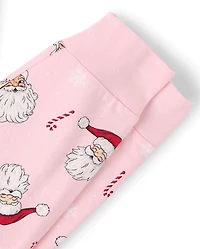Womens Matching Family Santa's Social Club Cotton Pajamas