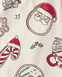Kids Milk And Cookies Snug Fit Cotton Pajamas