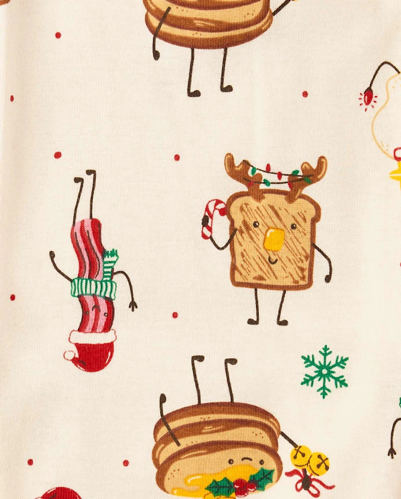 Kids Matching Family Christmas Morning Crew Snug Fit Cotton Pajamas
