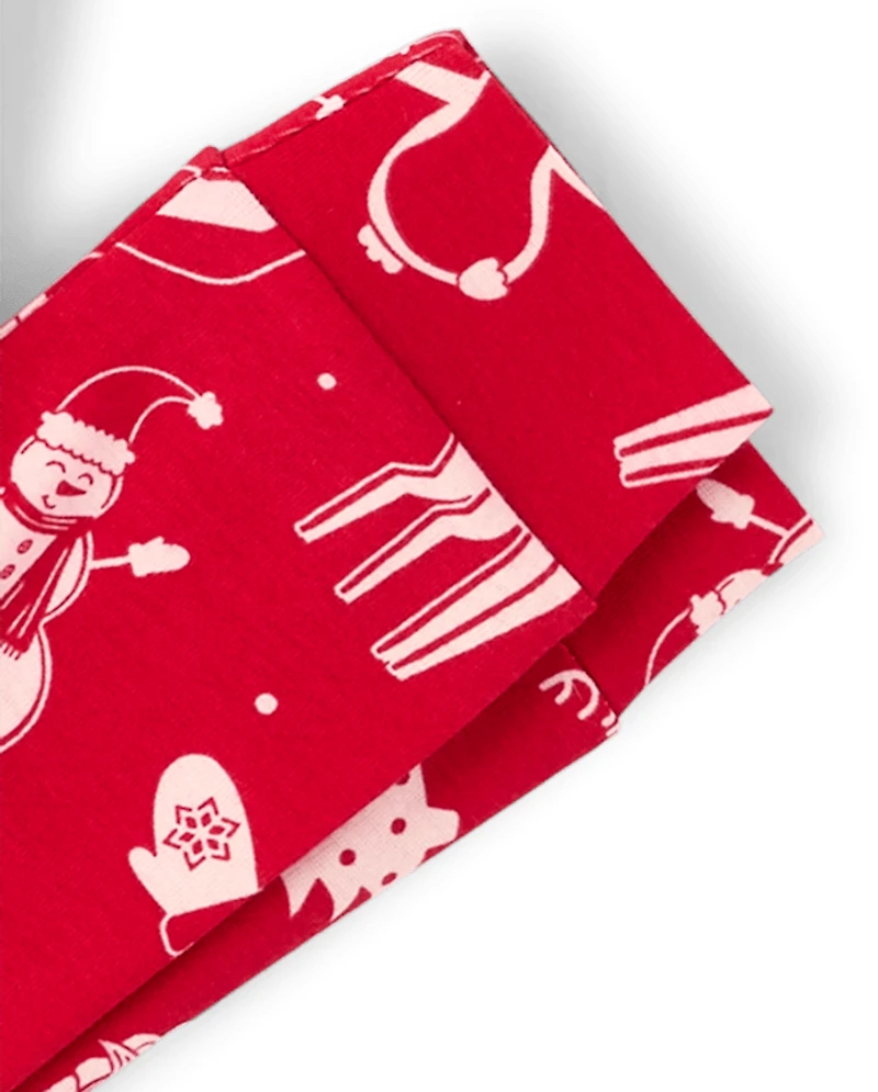 Kids Matching Family Christmas Icon Snug Fit Cotton Pajamas
