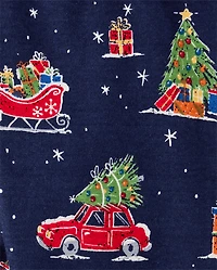 Kids Matching Family Home For The Holidays Snug Fit Cotton Pajamas