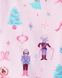 Girls Nutcracker Snug Fit Cotton Pajamas