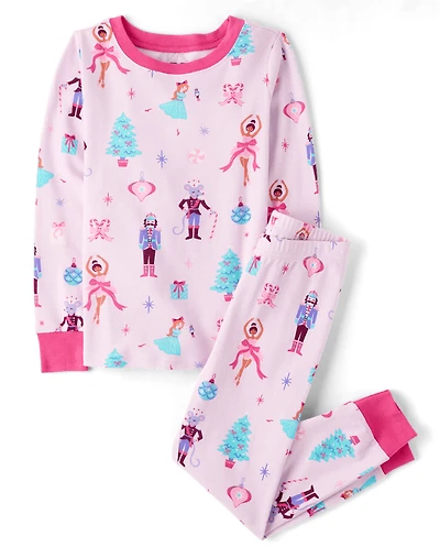 Girls Nutcracker Snug Fit Cotton Pajamas