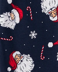 Boys Matching Family Santa's Social Club Snug Fit Cotton Pajamas