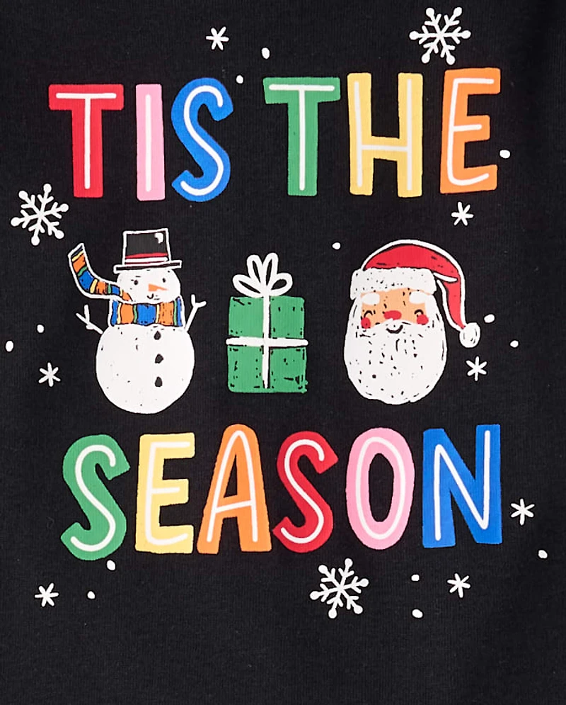 Baby And Toddler Matching Family Glow Tis' The Season Snug Fit Cotton Pajamas