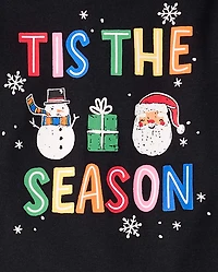 Baby And Toddler Matching Family Glow Tis' The Season Snug Fit Cotton Pajamas