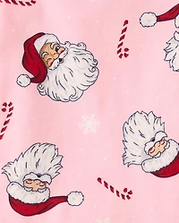 Baby And Toddler Girls Matching Family Santa Snug Fit Cotton Pajamas