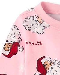 Baby And Toddler Girls Matching Family Santa Snug Fit Cotton Pajamas