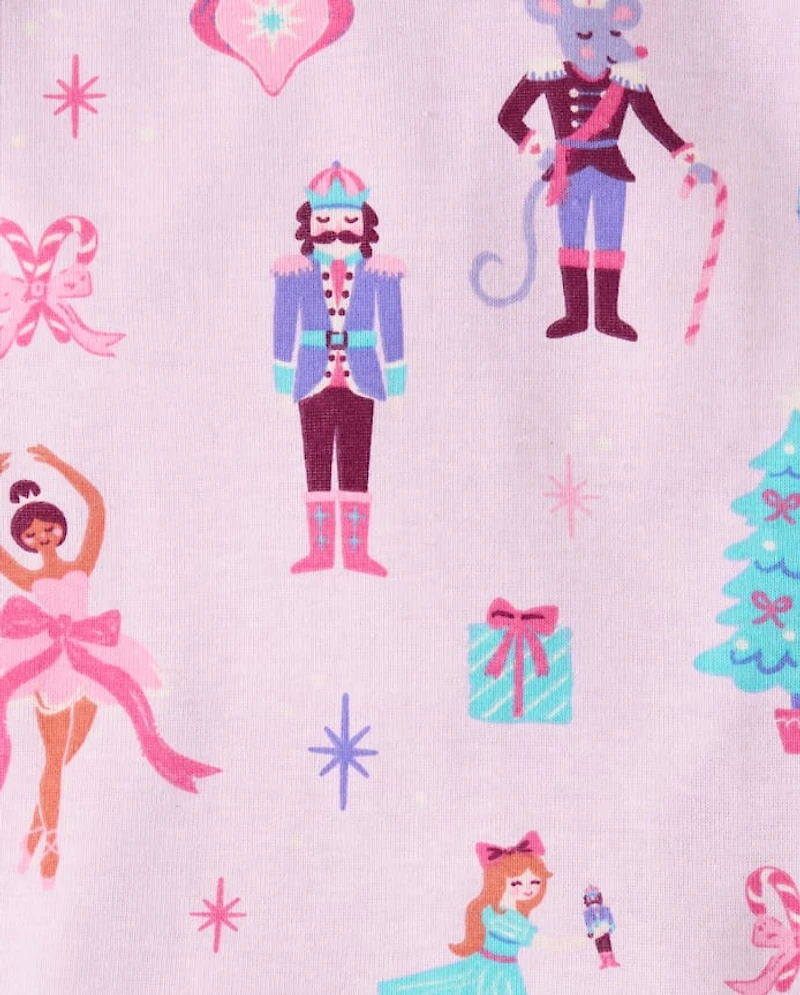 Baby And Toddler Girls Nutcracker Snug Fit Cotton Pajamas