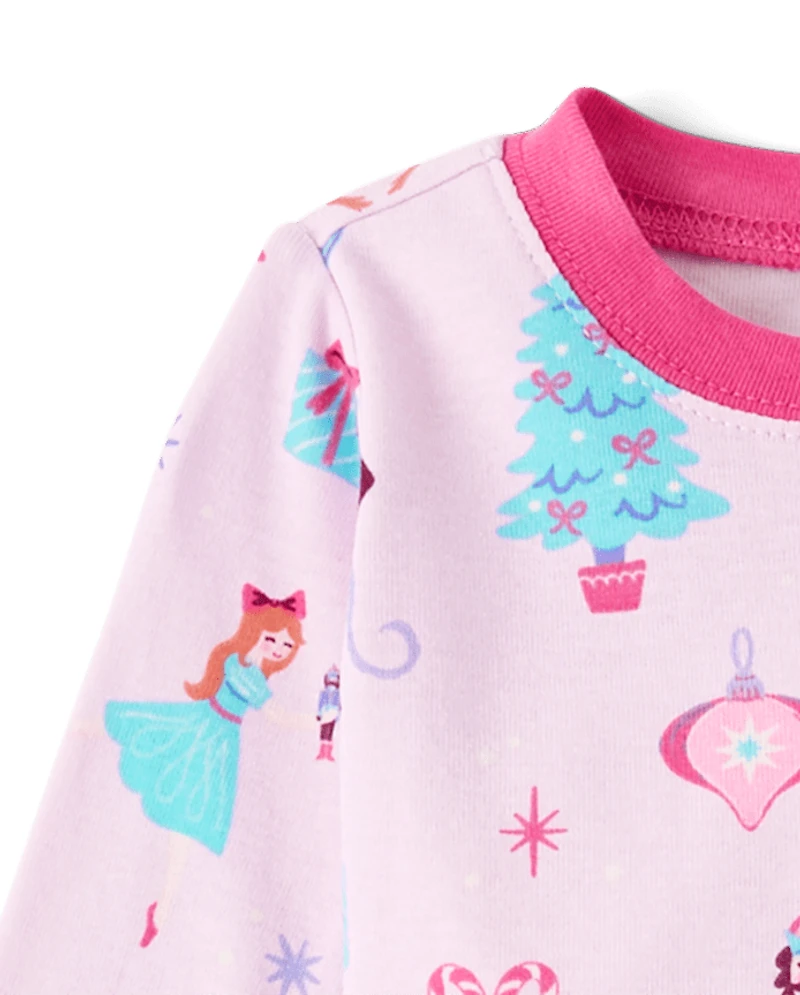 Pyjamas en coton ajustés Casse-Noisette pour bébés et petites filles