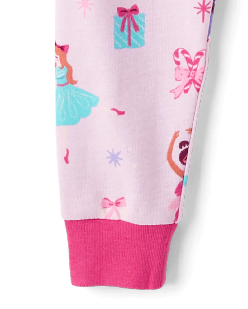 Baby And Toddler Girls Nutcracker Snug Fit Cotton Pajamas