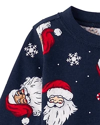 Baby And Toddler Boys Matching Family Santa Snug Fit Cotton Pajamas