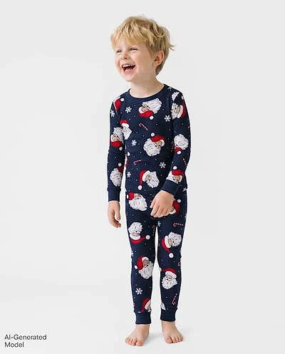 Baby And Toddler Boys Matching Family Santa Snug Fit Cotton Pajamas