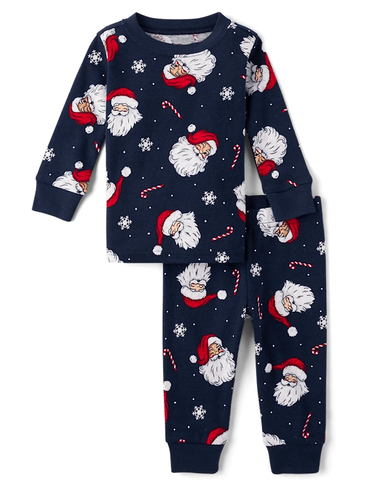 Baby And Toddler Boys Matching Family Santa Snug Fit Cotton Pajamas