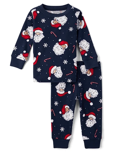 Baby And Toddler Boys Matching Family Santa Snug Fit Cotton Pajamas