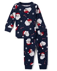 Baby And Toddler Boys Matching Family Santa Snug Fit Cotton Pajamas