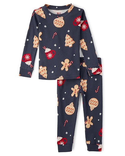 Baby And Toddler Boys Matching Family Gingerbread Snug Fit Cotton Pajamas
