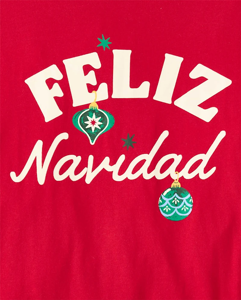 Adult Matching Family Feliz Navidad Cotton Pajamas