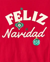Adult Matching Family Feliz Navidad Cotton Pajamas